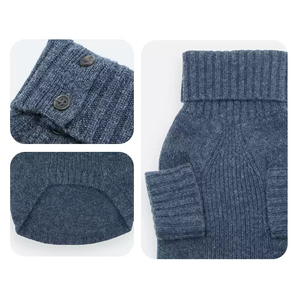 Per <span class=keywords><strong>i</strong></span> classici di Natale del nuovo anno cappotto per cani a righe in lana eco-friendly inverno caldo a prova di freddo di lusso confortevole classico cane da compagnia - Product Image 5