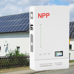 แบตเตอรี่สำรองสำหรับบ้านแบบติดผนัง ระบบไฮบริดกริด สำหรับ 5KWh 10KWh 15KWh 51.2V 100Ah 200Ah ระบบโซลาร์เซลล์แบบ CAN - Product Image 4