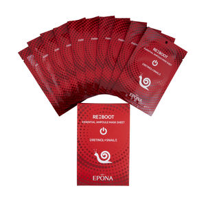 Masque en feuille à double action au palmitate de rétinyle et à l'escargot, réparation intensive et apaisant pour les peaux sensibles et abîmées - Product Image 3