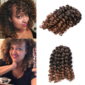Extensions de cheveux bouclés à la baguette, prix d'usine, extensions de cheveux ombrées <span class=keywords><strong>pas</strong></span> chères, tresses au crochet jamaïcaines rebondissantes - Product Image 3