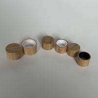 Tapón de rosca de madera de bambú para botellas de plástico 18mm 20mm 22mm 24mm 28mm 32mm-89mmTapas de cierre de botella de tornillo de plástico Variedad de tamaños