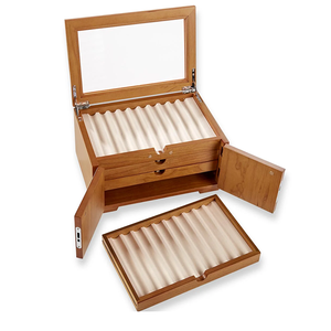 Portalápices de Madera Maciza con Cajones, Organizador de Escritorio para Niños y Oficina, Organizador de Papelería para la Escuela y el Hogar - Product Image 4