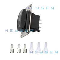 HeySea JP5080 Plat Dongkrak Hidrolik Baru untuk Motor Tempel Kapal, Braket Pengangkat Mesin Kapal, Setback 8 Inci, Lift 5 Inci untuk Penggunaan Kelautan
