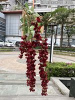 Fleurs artificielles de glycine en soie extra-larges, 3 branches, pour décoration de mariage, export direct d'usine, vente en gros