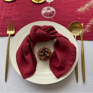 High Quality 100% Linen Dinner Napkins Luxury Hemstitch Pure Linen <b>Table</b> Essentials Classic Style Handmade for Weddings - Product Image 5