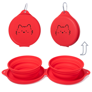 Tigela de Água para Cães Dobrável Personalizada e Ecológica, de Silicone Arredondado, Capacidade de 600ML para Uso Interno e Externo - Product Image 6
