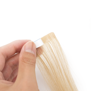 Extensions de cheveux naturels à double trame invisible, type Skin Weft, pour salon, couleur noir de jais - Product Image 1