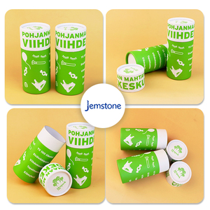 Vente en gros boîte de tubes en papier cadeau cosmétique en carton cylindrique personnalisé emballage de tube en papier rond pour café kraft brun - Product Image 6