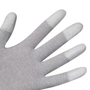 PU Coated Carbon Fiber ESD Work <b>Gloves</b> Smooth Grip Safety <b>Gloves</b> For PCB Handling Cleanroom And Lab Protection - Product Image 5