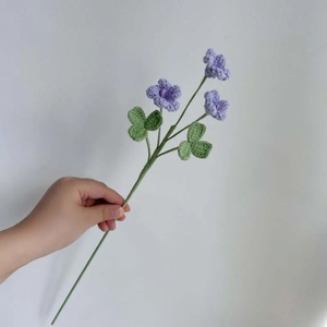 Buket Bunga Kuncup Sorrel Kayu Rajutan Buatan & Tenun Tangan dari Katun untuk Dekorasi Pesta Pernikahan - Product Image 5