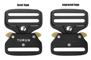Turun, alta calidad, 38mm, hebillas de Liberación lateral plana, Clips de aleación de Metal negro, Collar de perro, hebilla de Metal de liberación rápida de 1,5 pulgadas - Product Image 4