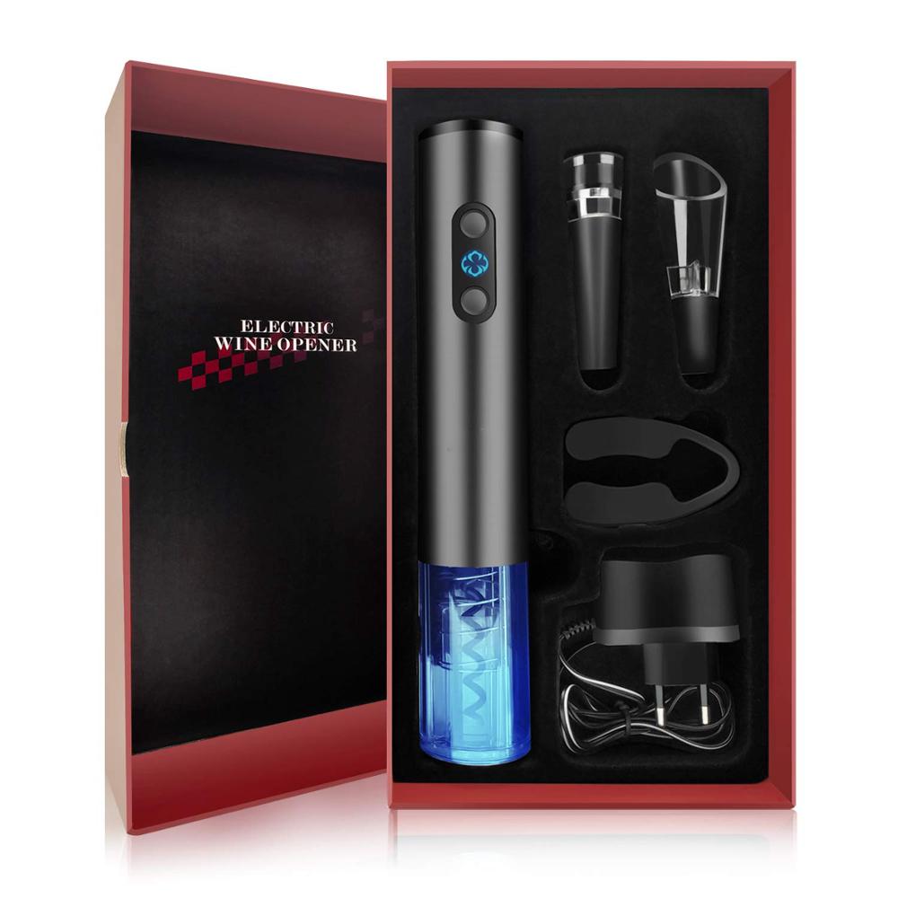 SUNWAY Hot Selling Products for 2021 Amazon Bestseller Electric Vacuum Wine Preserver Kit Wine Opener Gift Sets