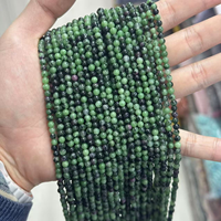 Perles rondes de 3 mm en pierres précieuses diverses : rubis, zoïsite, agate indienne, unakite – Petites perles intercalaires pour le bricolage