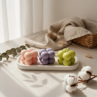 Bougies d'aromathérapie en cire de soja en forme de bulle, cubes parfumés créatifs, barres parfumées pour les fêtes, faites à la main, Thanksgiving, Diwali, Noël