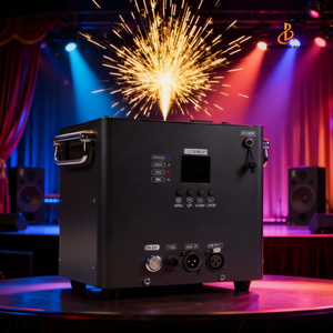 Effet de scène de mariage Portable 350W Télécommande sans fil DMX512 Batterie Feux d'artifice Machine à étincelles froides - Product Image 6