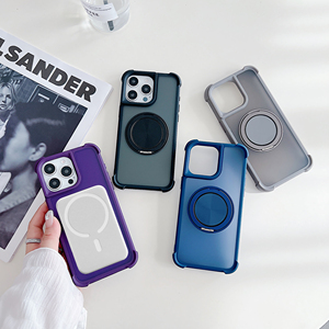 Nhà Máy Bán Giao Hàng Nhanh 2 Trong 1 Từ Không Dây Sạc Mạnh Mẽ Cứng Nhựa Điện Thoại Di Động Silicone Trường Hợp Đối Với iPhone 16 Pro - Product Image 1