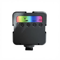 Mini Lampe LED RVB Rechargeable pour Photographie, Température de Couleur 2500k-7000k, Étanche, Pliable, Portée de Lumière 5m pour Utilisation en Studio