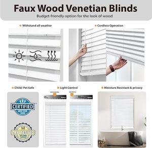 Stores en Faux <span class=keywords><strong>Bois</strong></span> Modernes Horizontaux Intégrés, Manuels, Sans Cordon, Occultants et Imperméables, Prix de Gros pour Fenêtre - Product Image 5