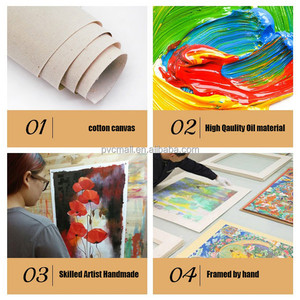 <span class=keywords><strong>Cuadros</strong></span> Hechos a Mano, Arte Floral Azul Moderno, Pintura <span class=keywords><strong>al</strong></span> Óleo <span class=keywords><strong>de</strong></span> Estilo Moderno Boho, Pinturas <span class=keywords><strong>al</strong></span> Óleo Abstractas 100% Pintadas a Mano para Decoración - Product Image 4