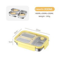 Boîte à lunch en métal SUS 316L, résistante à la corrosion, conteneur à collation, organisateur de stockage alimentaire, Portable, Durable, réutilisable, pour le camping