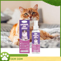 Spray apaisant aux phéromones pour chats OEM 60ml, formule végétale naturelle, soulagement de l'anxiété féline, anti-stress, fournitures pour animaux de compagnie, vente en gros