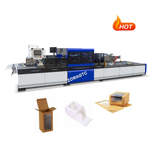 Automatic Box Film Gluing BOpp Paper Cardboard Box Glue <strong>Pick</strong> and <strong>Place</strong> <strong>Window</strong> <strong>Patching</strong> <strong>Machine</strong> - Product Image 1