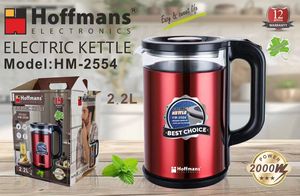 กาต้มน้ำ Hoffmans HM-2554 ขนาด 2.2 ลิตร พร้อมปลั๊ก EU แบบสองชั้น ป้องกันน้ำร้อนลวก ทำจากสแตนเลส สำหรับตลาดแอฟริกา อัพเกรดคุณภาพของคุณ - Product Image 6
