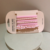 Lot de 6 attaches pour cheveux de style coréen, couleur bonbon, haute élasticité, petites attaches pour cheveux, polyvalentes et élégantes pour filles
