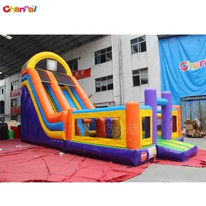 Grand <span class=keywords><strong>toboggan</strong></span> extérieur commercial gonflable de <span class=keywords><strong>toboggan</strong></span> d'eau pour des enfants à vendre <span class=keywords><strong>Trampoline</strong></span> de divertissement commercial - Product Image 2