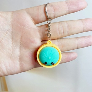 Mini Llavero de Goma Acrílica Colorido con Forma de Dumpling, Juguete Sensorial Blandito para Apretar, Colgante para Bolsa, Accesorios para Colgar, Alivio del Estrés - Product Image 2