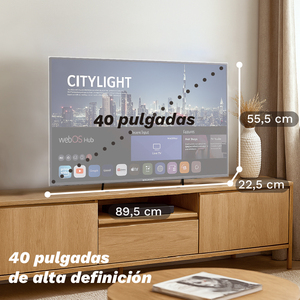 Téléviseur intelligent Grunkel QLED 40 pouces Full HD WebOS avec Netflix, Disney+, Prime Video, Apple TV, Spotify, YouTube - Product Image 2