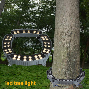Werksseitig Angepasste Moderne Outdoor-Deko Ringbaumleuchte AC220V DC24V IP66 48W RGB Palmenringleuchten - Product Image 1