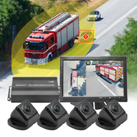 Sistema de Monitoreo de Visión Envolvente con Cámara de Visión Panorámica 3D de 360 Grados DLS, Asistente de Estacionamiento con IA y BSD para Camiones de Bomberos