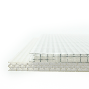 <span class=keywords><strong>Plaque</strong></span> <span class=keywords><strong>alvéolaire</strong></span> en <span class=keywords><strong>polycarbonate</strong></span> haute résistance aux chocs, revêtement UV, écologique et durable pour serres et abris de voiture - 8mm/10mm/12mm - Product Image 2