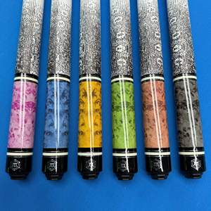 Queue de <span class=keywords><strong>billard</strong></span> en cuir de qualité supérieure avec poignée en fibre, pointe en fibre Uniloc, pointe en arc-en-ciel de 12,5 mm, pour <span class=keywords><strong>billard</strong></span> - Product Image 2