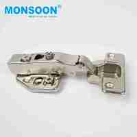 Hardware accessoires schuifdeur scharnier frame soft close keukenkast 3D verstelbare verborgen scharnier slaapkamer ziekenhuis nikkel