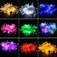 Guirlandes lumineuses LED d'extérieur 3M/10M/20M/50M/100M, style arbre, pour décorations de Noël, mariages, fêtes et maison