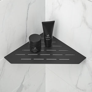 Nouveau produit : étagère de <span class=keywords><strong>douche</strong></span> encastrée en carrelage, <span class=keywords><strong>noir</strong></span> <span class=keywords><strong>mat</strong></span>, étagères d'angle pour salle de bain - Product Image 2