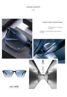 Classique bleu TR90 lunettes de soleil Vintage sport pilote Style avec lentille polarisée unisexe mode lunettes de soleil cadre marron pour hommes femmes