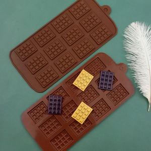 Premium Silicone Flip Candy Mold, Square <b>Slice</b> DIY Baking Tool for Handmade Thin Chocolate - Product Image 5