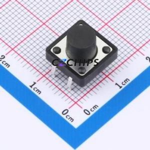 SMG-03-H085A1 Tactile Switch Through hole Component (THT)-4P,12x12mm Switch Single Pole Single Throw Round Button 2.5N 12mm - Product Image 1