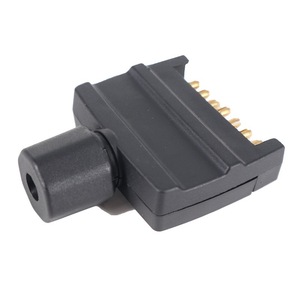 7 Pin Flat Trailer <b>Plug</b> Caravan <b>Adapter</b> Black Plastic Connector For Taillight Signal - Product Image 2