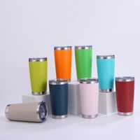 Livraison rapide, 33 couleurs, gobelets personnalisés avec logo, 20 oz, gobelets de voyage en acier inoxydable pour cadeaux d'entreprise