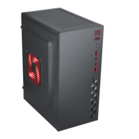 Boîtier d'ordinateur Micro ATX T12 bas de gamme pour entreprise, emballage carton brun, système informatique de bureau OEM en stock, boîtier en plastique