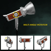 Nouveau ZD-200pro Cob 200W Film Led Lumières Bi Couleur Pleine Puissance Projecteur Photographique Bi-couleur Studio Éclairage Kit