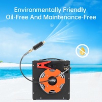 Compresseur d'air portable Dideep Mini DC 12V AC 110-220V en alliage d'aluminium sans huile 300 bars pour batterie de voiture et équipement de plongée