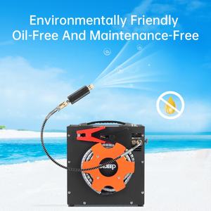 Compresor de Aire Portátil de CC 12V CA 110-220V Sin Aceite de 300 Bar con Alimentación por Batería de Coche para Equipo de Buceo y Natación y Accesorios - Product Image 4