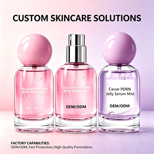Spray <span class=keywords><strong>Facial</strong></span> Hidratante Personalizado con Etiqueta Privada, Suero en Gel con Colágeno y Péptidos, Bruma <span class=keywords><strong>Facial</strong></span> Hidratante para Mujeres - Product Image 1