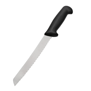 Sierra dentada profesional de acero inoxidable, cuchillo para pan, rebanador de pan, jamón, 8 pulgadas - Product Image 1