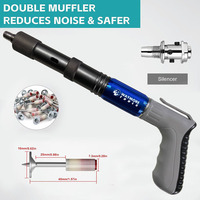 Pistolet cloueur manuel en acier inoxydable et plastique à 5 vitesses réglables, haute efficacité, pour bricolage, construction de qualité industrielle, décoration, OEM/ODM